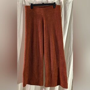 Cozy Stars Above Wide-Leg Pajama Pants – Brown | Size L
